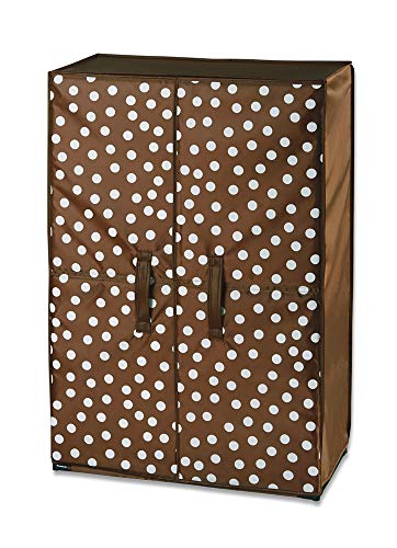 WENKO Schuhschrank Pretty Woman - für bis zu 15 Paar Schuhe, Polyester, 61 x 90 x 32 cm, Braun von WENKO