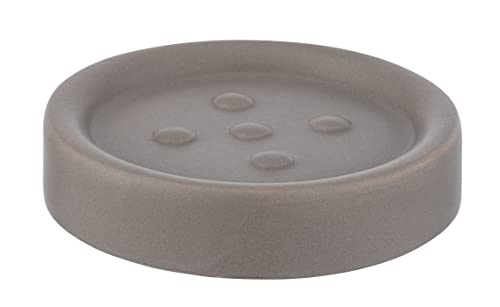 WENKO Seifenablage Polaris, Seifenschale zur Aufbewahrung von Handseife, aus edler Keramik, Ø 11 x 2,8 cm, Taupe matt WENKO Seifenablage Polaris, Seifenschale zur Aufbewahrung von Handseife, aus edler Keramik, Ø 11 x 2,8 cm, Taupe matt von WENKO