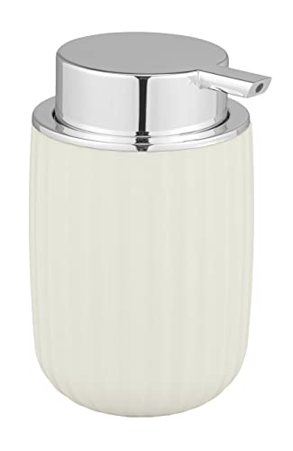 WENKO Seifenspender Agropoli Cremeweiß, nachfüllbarer Spender für Flüssigseife aus hochwertigem Kunststoff mit plastischer Formgebung & strukturierter Oberfläche, 7,5 x 12,5 x 9 cm, Füllmenge 250 ml WENKO Seifenspender Agropoli Cremeweiß, nachfüllbarer Spender für Flüssigseife aus hochwertigem Kunststoff mit plastischer Formgebung & strukturierter Oberfläche, 7,5 x 12,5 x 9 cm, Füllmenge 250 ml von WENKO