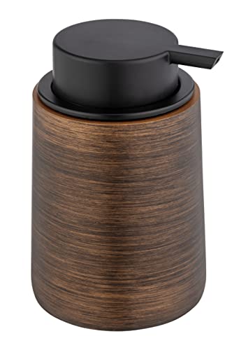 WENKO Seifenspender Mod. Palena, nachfüllbarer Pumpspender aus dem hochwertigen Kunststoff Polyresin mit breitem Pumpkopf für bis zu 250 ml Flüssigseife oder Spülmittel, 10 x 14 x 8,5 cm, Bronze WENKO Seifenspender Mod. Palena, nachfüllbarer Pumpspender aus dem hochwertigen Kunststoff Polyresin mit breitem Pumpkopf für bis zu 250 ml Flüssigseife oder Spülmittel, 10 x 14 x 8,5 cm, Bronze von WENKO