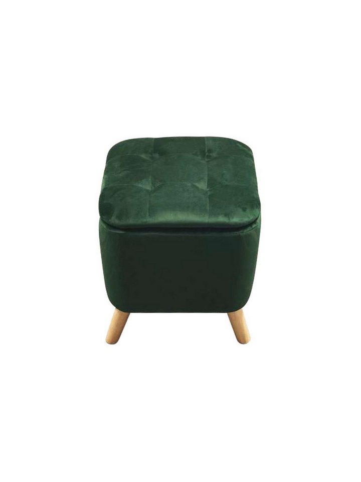 WENKO Sitzhocker samtpouf mit Stauraum,klappbarem,Hocker mit Holzfüßen 36,5x41x36cm, Stauraum,klappbarem WENKO Sitzhocker samtpouf mit Stauraum,klappbarem,Hocker mit Holzfüßen 36,5x41x36cm, Stauraum,klappbarem von WENKO