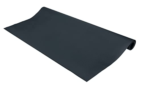 WENKO Spritzschutzmatte Schwarz, Bodenschutzmatte mit Anti-Rutsch Effekt für unter den Grill, wasserfeste Matte ideal im Außenbereich einsetzbar, schützt den Untergrund vor Fettspritzern, 120 x 60 cm von WENKO