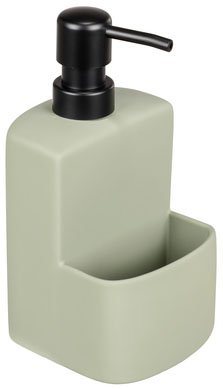 WENKO Spülmittelspender Modell Festival, aus Keramik, Soft-Touch Beschichtung, mit Spülschwamm-Fach, 380 ml WENKO Spülmittelspender Modell Festival, aus Keramik, Soft-Touch Beschichtung, mit Spülschwamm-Fach, 380 ml von WENKO
