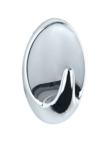 WENKO Strip-it® Maxi-Wandhaken Chrom 2er Set - 2er Set, Kunststoff, 3 x 5 x 2 cm, Chrom von WENKO