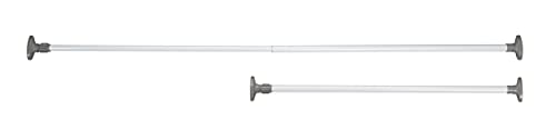WENKO Teleskop-Klemmstange Herkules, klemmbare Kleiderstange, Spann-Stange zur Befestigung in Nischen oder im Kleiderschrank, individuell ausziehbar, 80-145 cm, aus Metall in Weiß WENKO Teleskop-Klemmstange Herkules, klemmbare Kleiderstange, Spann-Stange zur Befestigung in Nischen oder im Kleiderschrank, individuell ausziehbar, 80-145 cm, aus Metall in Weiß von WENKO