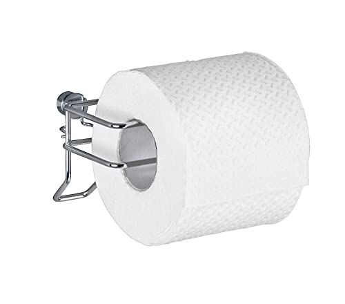 WENKO Toilettenpapierhalter Classic - Rollenhalter, Stahl, 12 x 7.5 x 10 cm, Chrom von WENKO