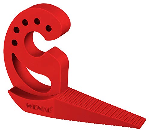 WENKO Türstopper und Fensterstopper Multi-STOP® Rot, Kunststoff (TPR), 11.8 x 7.7 x 2.5 cm, Rot von WENKO