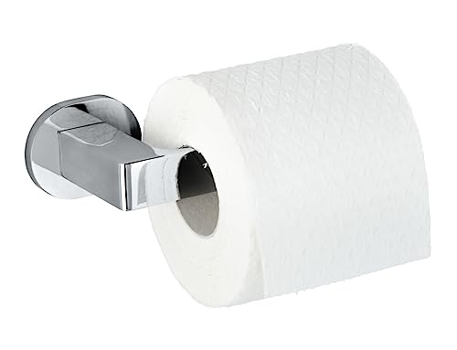 WENKO Toilettenpapierhalter Mod. UV-Loc Maribor selbstklebend ohne Bohren luxuriöser Wandhalter UV-Kleber glänzend Chrom Zinkdruckguss für Badezimmer Bad-Accessoires Bad-Deko 17 x 5 x 7,5 cm von WENKO