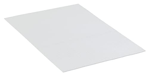 WENKO Weichschaummatte Weiß, rutschfeste Bodenmatte, vielseitig nutzbar als pflegeleichter Duschvorleger & schmutzabweisende Küchenmatte, hygienisch, atmungsaktiv, zuschneidbar, 50 x 80 cm/Kunststoff von WENKO