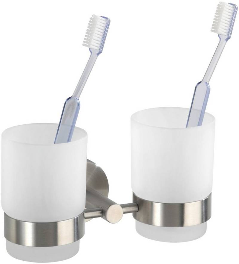 WENKO Zahnbürstenhalter Duo Bosio, satiniert WENKO Zahnbürstenhalter Duo Bosio, satiniert von WENKO