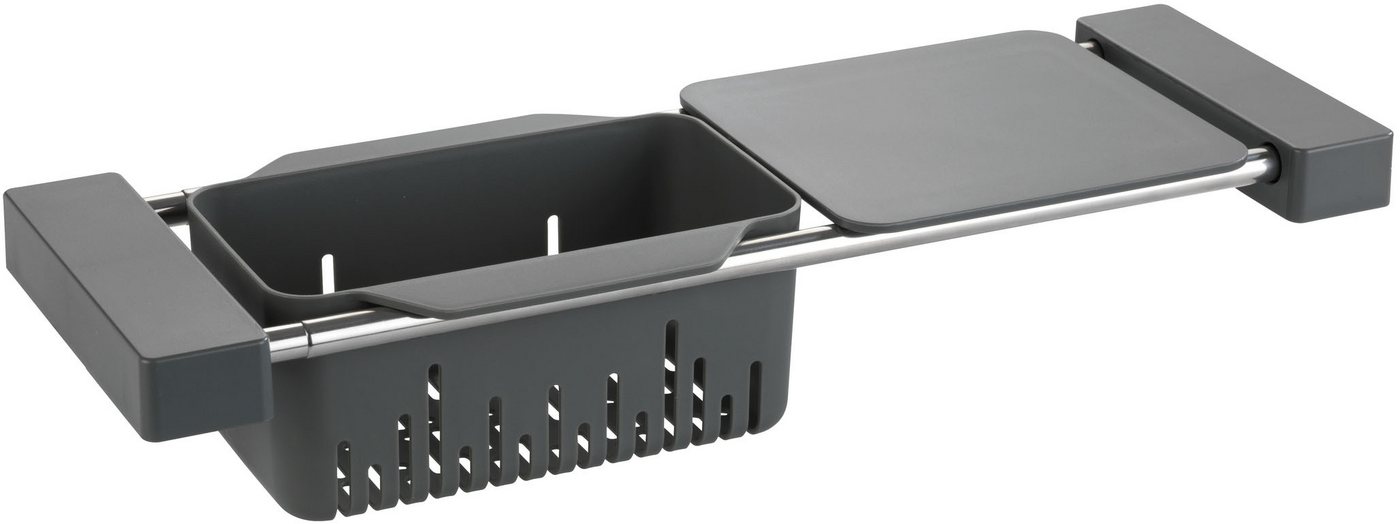 WENKO Zubehöraufbewahrungsständer Modell Cami, multifunktionaler Spülen-Caddy, ausziehbar, Kunststoff/Edelstahl WENKO Zubehöraufbewahrungsständer Modell Cami, multifunktionaler Spülen-Caddy, ausziehbar, Kunststoff/Edelstahl von WENKO