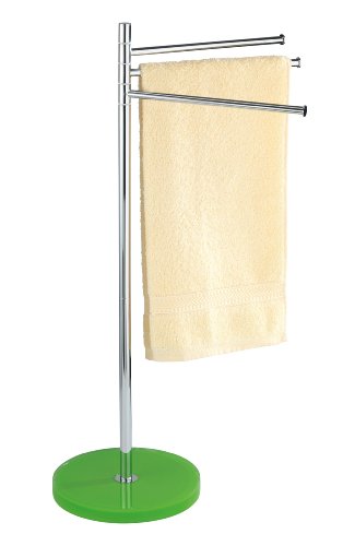 Wenko 18897100 Handtuch- und Kleiderständer Tropic Green - 3 bewegliche Arme, Polyresin-Chrom, 43.5 x 80 x 25 cm, grün Wenko 18897100 Handtuch- und Kleiderständer Tropic Green - 3 bewegliche Arme, Polyresin-Chrom, 43.5 x 80 x 25 cm, grün von WENKO