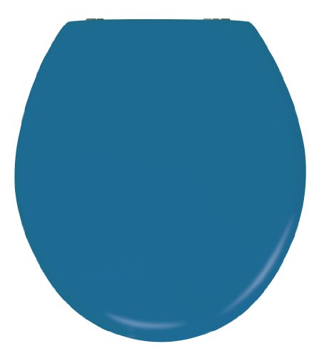 Wenko 20075100 WC-Sitz Prima - Spülkasten geeignet, rostfreie Edelstahlbefestigung, MDF, blau matt Wenko 20075100 WC-Sitz Prima - Spülkasten geeignet, rostfreie Edelstahlbefestigung, MDF, blau matt von WENKO