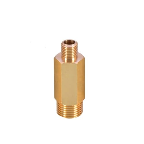 Messingrohr-Sechskantadapter 1/8" 1/4" 3/8 1/2" BSPT Außengewinde Reduzierstück mit gleichem Durchmesser, 1l4,50mm Messingrohr-Sechskantadapter 1/8" 1/4" 3/8 1/2" BSPT Außengewinde Reduzierstück mit gleichem Durchmesser, 1l4,50mm von WENLIXIA
