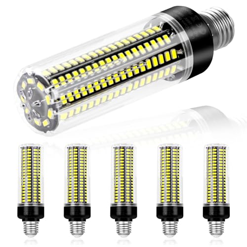 6Stück E26/E27 LED Mais Glühbirnen 35W Superhelligkeit 4041LM Deckenventilator Lampe 350W Äquivalent Innenbeleuchtung 85-265V Kein Flackern Energiespar Lampe für Haus Keller Werkstatt Garten Hinterhof von WENNI