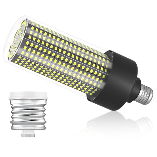 800W Äquivalent E26/E27 LED Mais Lampen Glühbirnen E39 Sockeladapter 12350Lumen 6000K Kühles Weißes großflächige kommerzielle Beleuchtung 100-277V für Garage Lager Fabrik Parkplatz Werkstatthalle von WENNI