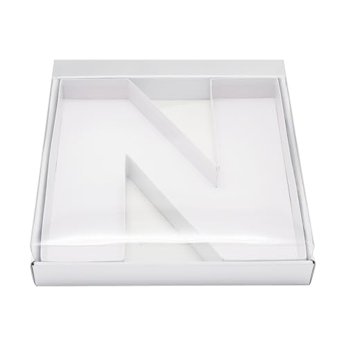 WENPACK 30,5 cm befüllbare Kartonbox in Briefform, transparenter Deckel, für Süßigkeiten, Charcuterie, Weideverpackung (N) von WENPACK