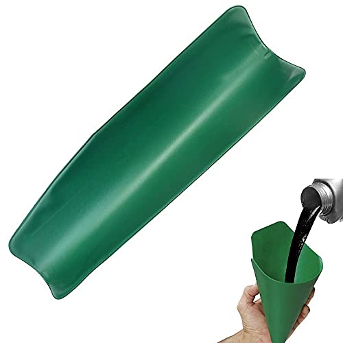 WENRERO Flexibler Öltrichter Funnel Draining Tool 37 x 17cm Grüner Öl-Einfülltrichter Flexibles Entleerungswerkzeug Trichter zum Ablassen Wiederverwendbar Falttrichter für Pkw, Lkw, Motorräder, Autos von WENRERO