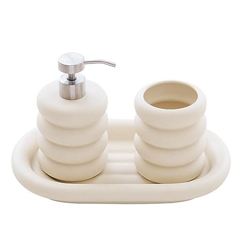 Seifenspender-Set, molliges Donut-Badezimmer-Flaschen-Set von WENSHUO