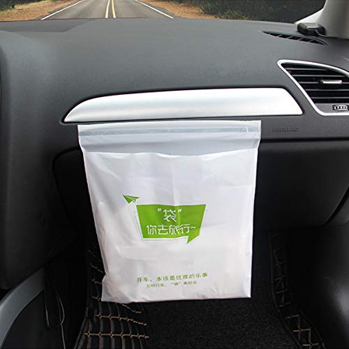 WENTS Auto Mülleimer - 45 Stück Einweg Auto Müllsack große Kapazität mit einem Keine Spur starken klebrigen Streifen tragbaren Müllsack bequem für Auto, Büro und Zuhause WENTS Auto Mülleimer - 45 Stück Einweg Auto Müllsack große Kapazität mit einem Keine Spur starken klebrigen Streifen tragbaren Müllsack bequem für Auto, Büro und Zuhause von WENTS