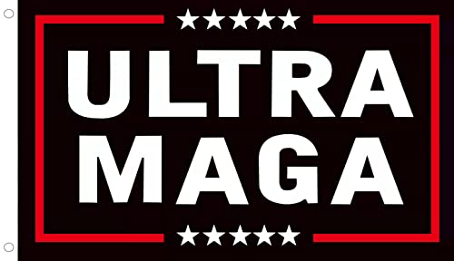 Anti Joe Biden Ultra Maga Flagge, Donald Trump 2024 Republican Make America Great Again Banner, Maga Country Extremist Funny Flags 91 x 152 cm Outdoor mit Messingösen Anti Joe Biden Ultra Maga Flagge, Donald Trump 2024 Republican Make America Great Again Banner, Maga Country Extremist Funny Flags 91 x 152 cm Outdoor mit Messingösen von WENWELL