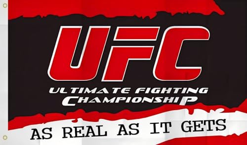 WENWELL UFC Ultimate Fighting Championship-Flagge, 90 x 152 cm, strapazierfähiges Polyester-Banner für Wanddekoration, Garage, Männerhöhle oder den Außenbereich WENWELL UFC Ultimate Fighting Championship-Flagge, 90 x 152 cm, strapazierfähiges Polyester-Banner für Wanddekoration, Garage, Männerhöhle oder den Außenbereich von WENWELL