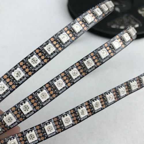 WENWENLEE 4 m/Rolle GS8208 (ähnlich wie WS2811 WS2813) DC12V adressierbarer Vollfarb-RGB-5050-LED-Streifen; 90 LEDs/m; Nicht wasserdicht; IP33 von WENWENLEE