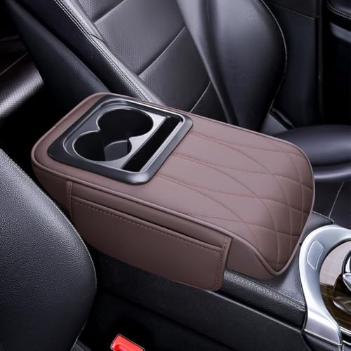 WENYANDP Auto Armlehnen Auflage für Ford Ranger T9 | Ranger Raptor 2023-2025, Leder Konsole Auto Armlehne Pad mit Getränkehalter und Handyhalter, Universal-Armlehnenbezug,C/Coffee WENYANDP Auto Armlehnen Auflage für Ford Ranger T9 | Ranger Raptor 2023-2025, Leder Konsole Auto Armlehne Pad mit Getränkehalter und Handyhalter, Universal-Armlehnenbezug,C/Coffee von WENYANDP