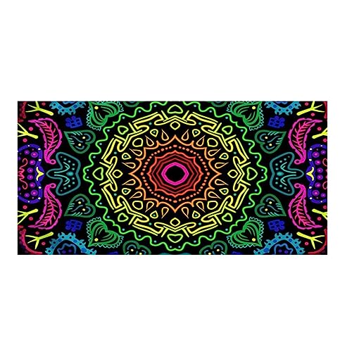 WENYAPJYC Modern Quadratisch Badehandtuch Strandtücher Mandala Gemustert Mikrofaser Saugfähig Weich Sandfest Großes Strandtuch für Erwachsene Frauen (70x150 cm, Farbe 1) von WENYAPJYC