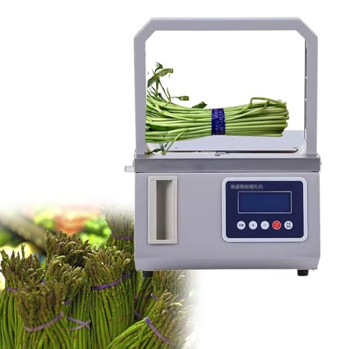 YXLMWZRY Vollautomatische OPP-Bandumreifungsmaschine, Desktop-Industrie-Umreifungsmaschine, fotoelektrische Induktions-Gemüseumreifungsmaschine von WENYAZIGUO