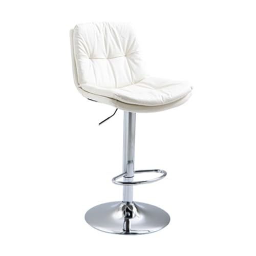 Barhocker Hoher Barhocker mit Barlift und drehbarer Registrierkasse(Rice White) von WENYOG