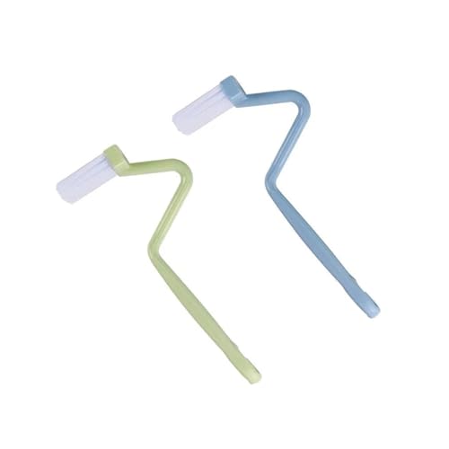 Toilettenbürsten Gebogene Toilettenbürste mit langem Griff, Toilettenreinigungsbürsten, Haushalts-Tiefenreinigungswerkzeuge, Badezimmerzubehör(Green Blue) von WENYOG