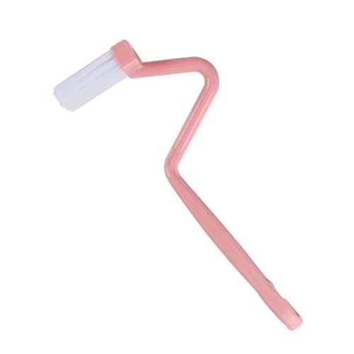 Toilettenbürsten Gebogene Toilettenbürste mit langem Griff, Toilettenreinigungsbürsten, Haushalts-Tiefenreinigungswerkzeuge, Badezimmerzubehör(Pink) von WENYOG