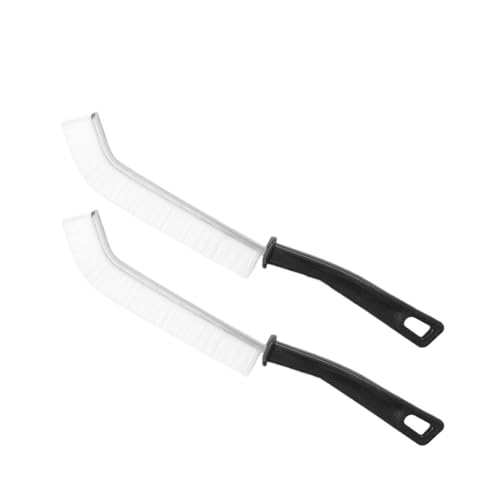 Toilettenbürsten Reinigungsbürste for feine Nähte, Ecken, Nuten, Fenster, Reinigungswerkzeuge, Küche, Bad, Fliesen, Fugenbürste, Mikrofaser, WC-Bürste(2PCS White) von WENYOG