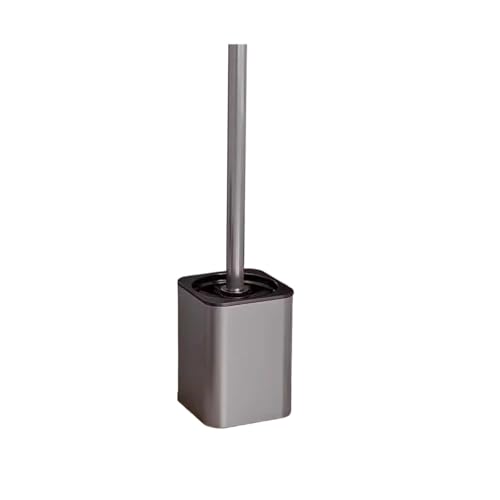 Toilettenbürsten Toilettenbürste Metallgehäuse Wandmontierter Toilettenbürstenhalter Kein Toter Winkel Haushaltsreinigungswerkzeuge Badezimmerzubehör(Gray) von WENYOG