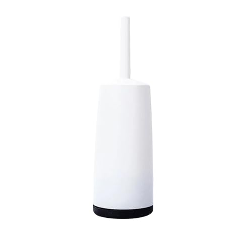 Toilettenbürsten Toilettenbürste aus Kunststoff mit Standfuß, Toilettenreinigungsbürste langem Griff for WC, Badezimmerzubehör, Haushaltsreinigungswerkzeuge(White) von WENYOG