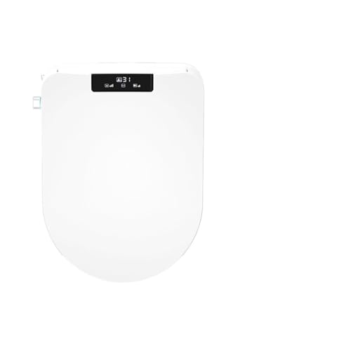 Toilettendeckel mit Absenkautomatik Automatischer Bidetsitz mit Heizfunktion, universeller U-förmiger D-förmiger Smart-Toilettensitz(49cm Automatic cover,110V-130V) von WENYOG