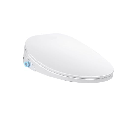 Toilettendeckel mit Absenkautomatik Automatischer intelligenter Toilettensitzdeckel for Öffnen und Schließen mit elektrischer Heizung sofortigem Heißwasserstrahl(Auto Open Long,AU Plug) von WENYOG