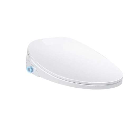 Toilettendeckel mit Absenkautomatik Automatischer intelligenter Toilettensitzdeckel for Öffnen und Schließen mit elektrischer Heizung sofortigem Heißwasserstrahl(Remote Short,AU Plug) von WENYOG