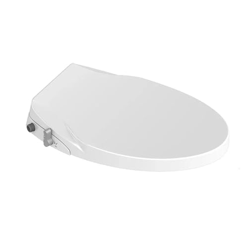 Toilettendeckel mit Absenkautomatik Intelligente Spülung Toilettendeckel Weibliche Wasch Gesäß Sitz Mechanische Sprüher, Toilettensitzdeckel(O shape) von WENYOG