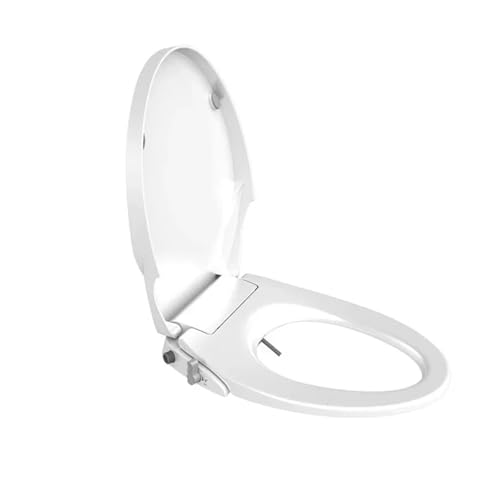 Toilettendeckel mit Absenkautomatik Intelligente Spülung Toilettendeckel Weibliche Wasch Gesäß Sitz Mechanische Sprüher, Toilettensitzdeckel(V shape) von WENYOG