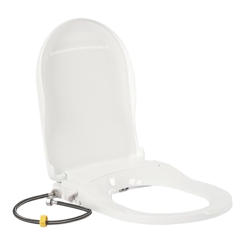 Toilettendeckel mit Absenkautomatik Nicht elektrischer Bidet-Toilettensitz, Doppeldüsensystem von WENYOG