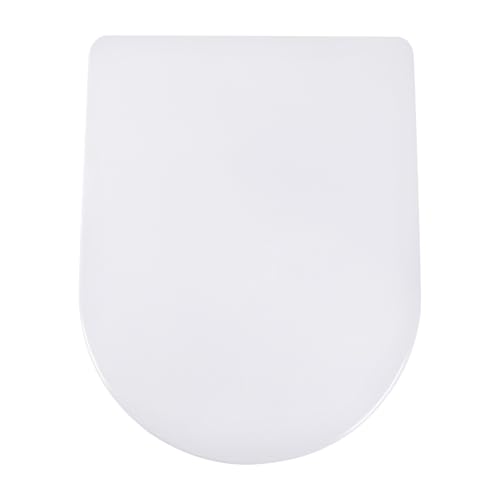 Toilettendeckel mit Absenkautomatik Toilettensitz, stabiles Material, Soft-Close, Scharniere for Entriegeln, einfache Montage und Reinigung von WENYOG