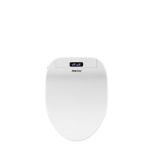 Toilettendeckel mit Absenkautomatik Toilettensitzbezug mit kabelloser Fernbedienung, Warm-System, wassersparend – beheizt, trocknen, waschen for moderne Badezimmer(Elongated 51x39x12cm,US PLUG_COLOR3) von WENYOG