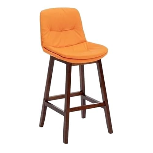 WENYOG Barhocker Barstuhl aus massivem Holz, Barstuhl, hoher Hocker, Barstuhl mit Rückenlehne for Zuhause(Color) von WENYOG
