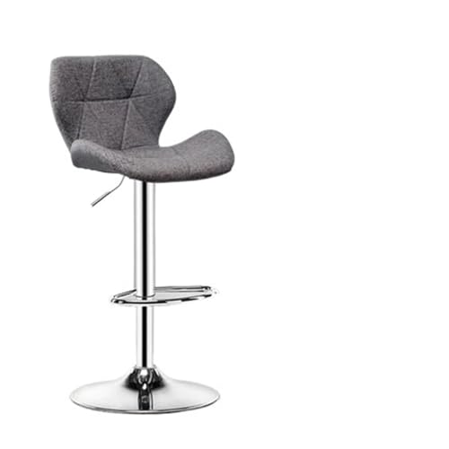 WENYOG Barhocker Sessel, Barstuhl mit Rückenlehne, Maniküre, Tritthocker, Stühle, Hocker, Küche, Frühstück, Café, günstige Thekenhöhe(Dark Khaki) von WENYOG