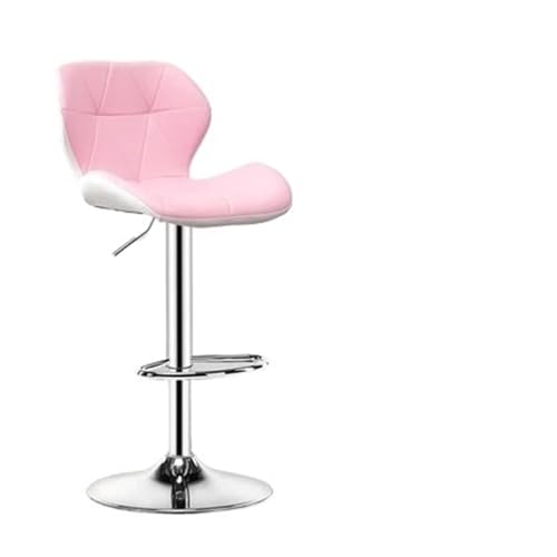 WENYOG Barhocker Sessel, Barstuhl mit Rückenlehne, Maniküre, Tritthocker, Stühle, Hocker, Küche, Frühstück, Café, günstige Thekenhöhe(Deep Purple) von WENYOG