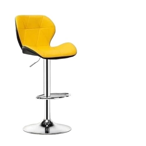 WENYOG Barhocker Sessel, Barstuhl mit Rückenlehne, Maniküre, Tritthocker, Stühle, Hocker, Küche, Frühstück, Café, günstige Thekenhöhe(Light Gray) von WENYOG