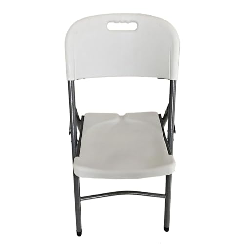 WENYOG Klappstuhl Weiß 5 stücke Garten Kunststoff Stühle Verwendet Klapp Party Stuhl for Outdoor Veranstaltungen Klapp Camping Stuhl In Groß Mit Metall Beine von WENYOG