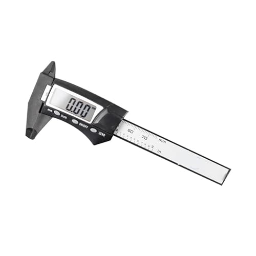 Digitaler Messschieber Messschieber aus Kunststoff, Mikrometer, Lineal, Messwerkzeuge, Instrument, 70 mm, elektronischer digitaler Kohlefaser von WEOKDFHA